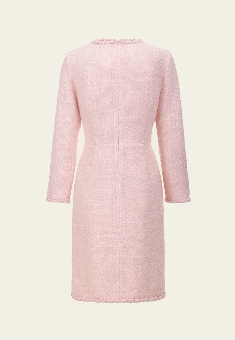 Eco Core Braided-detail Pearl-embellished Dress