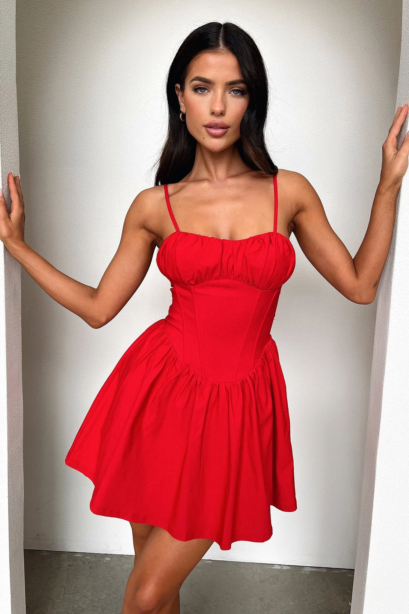 Urban Style Wear Zanaya Dress - Red