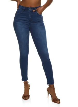 WAX Solid High Waisted Skinny Jeans Breathable Lining System Vintage Lover Teen Outfit