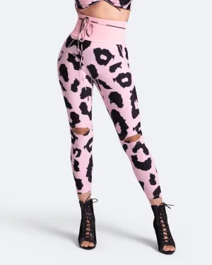 High-Rise Knee-Slit Leggings Mountain Hike Eco Shopper Non Irritating Seams