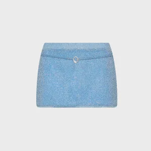 Elegant Look Oseree Lumiere Mini Skirt - Crystal