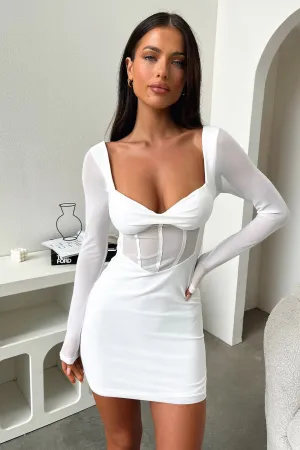 Priscilla Dress - White Star Beat