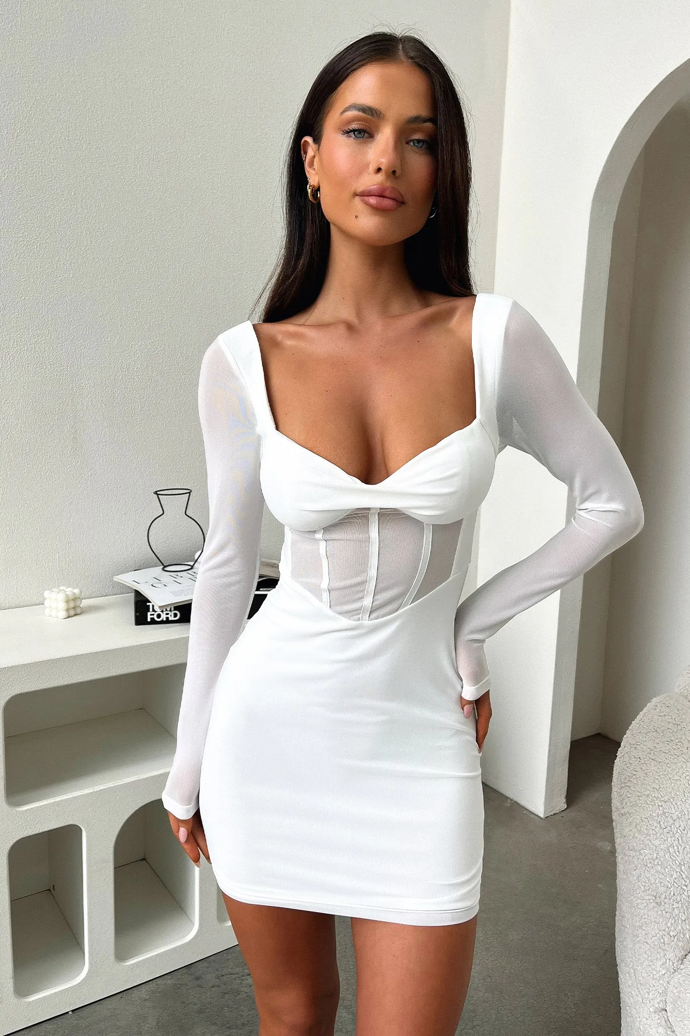 Shake Ready Priscilla Dress - White