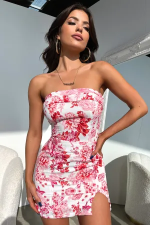 Model Off Ready Now Charms Dress - Pink Floral