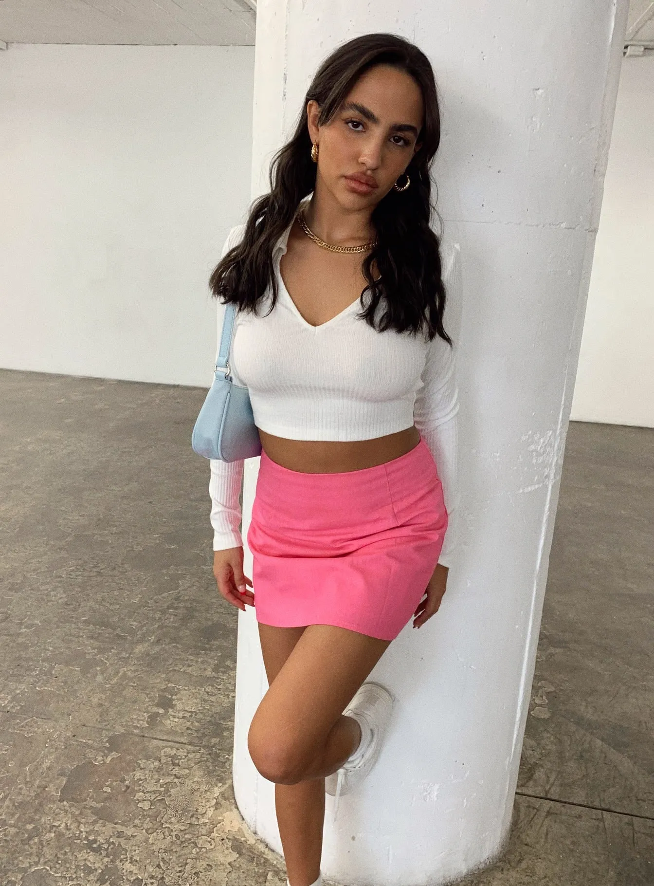 Outfit Moodset Selby Mini Skirt Pink