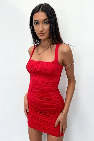 Autum Dress - Red Breathable fabric