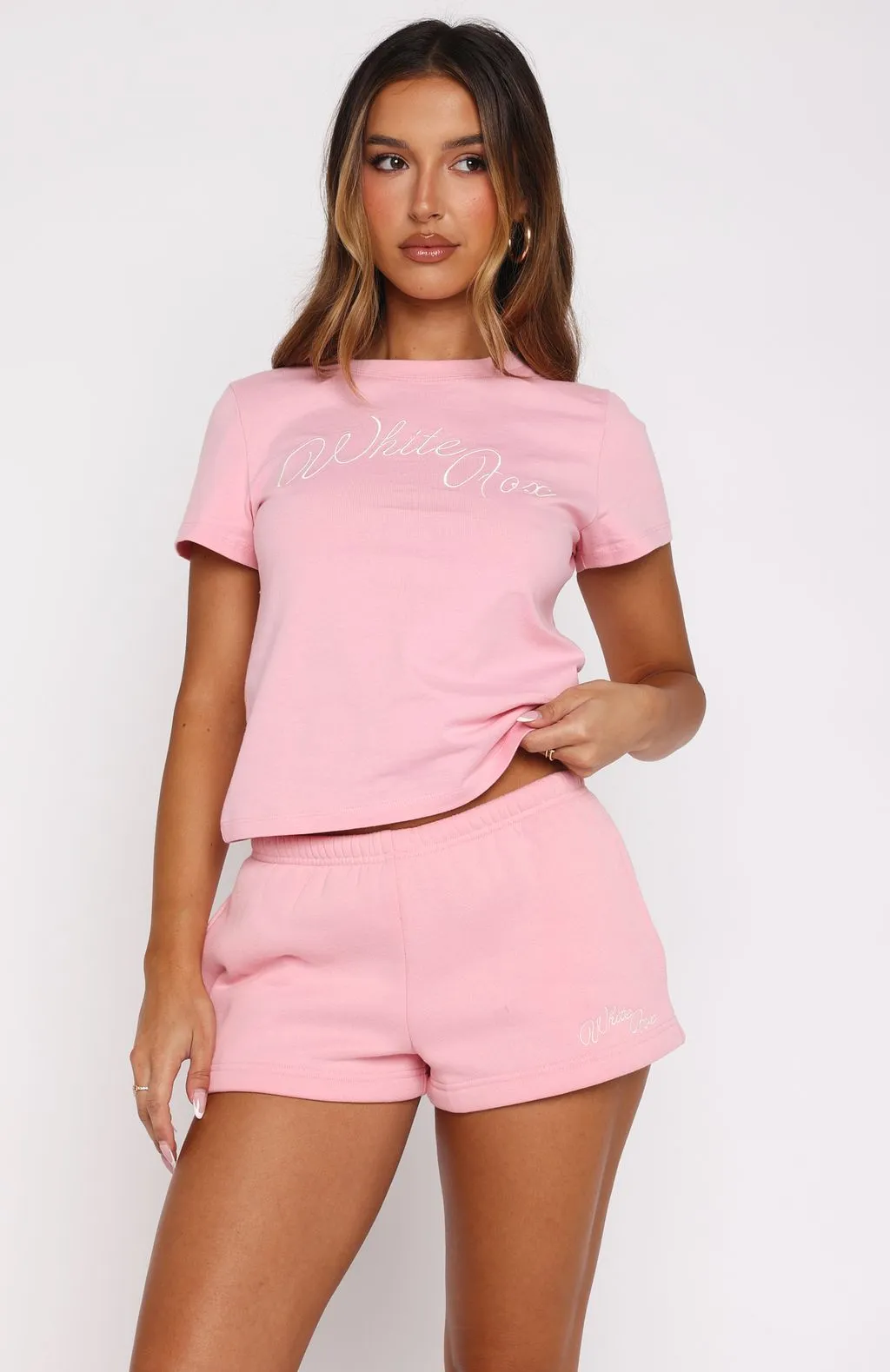 Lightweight Construction Eco Friendly Fabric Lucky Thirteen Elsa Lounge Shorts Candy Pink