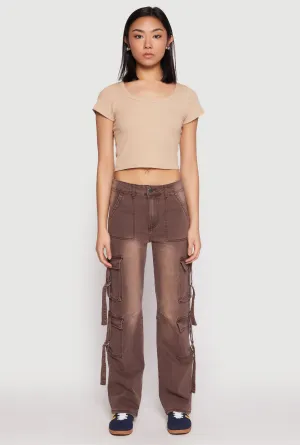 VIP Low Rise Tabbed Cargo Pocket Jeans Spring Mood Smooth Work Meeting Fit Focus