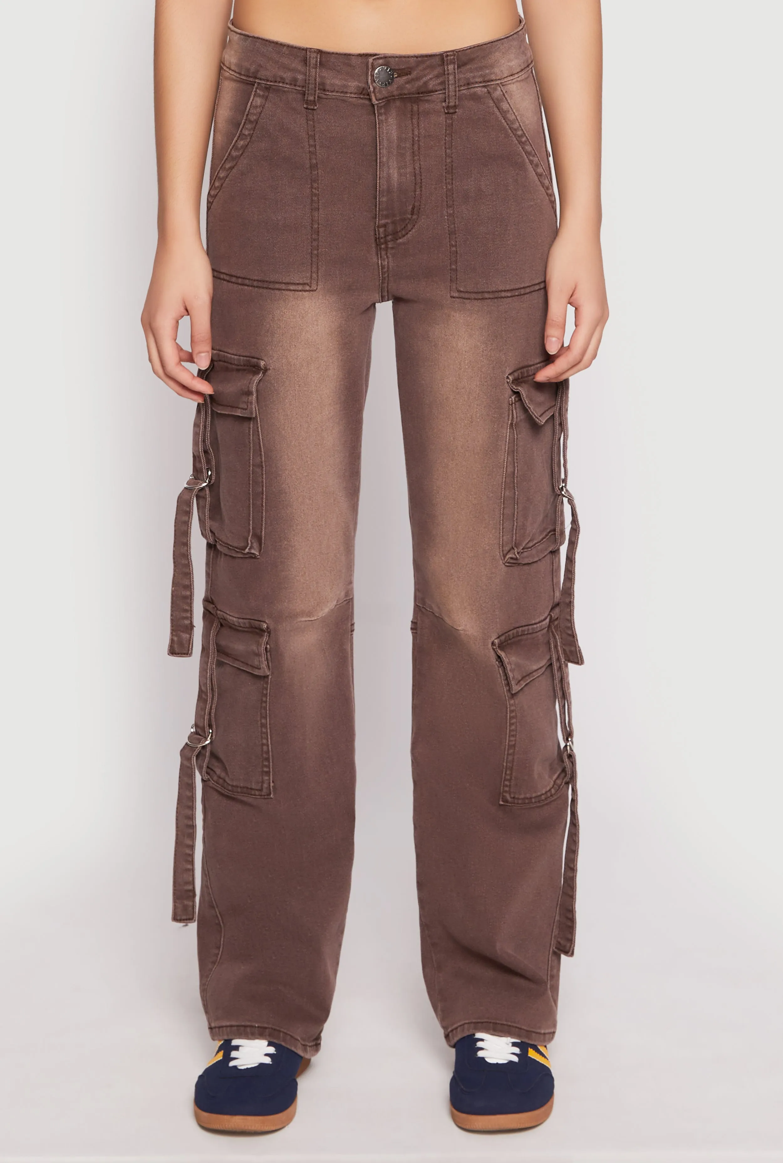 VIP Low Rise Tabbed Cargo Pocket Jeans Bootcut style