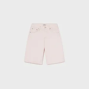 Agolde Baggy V-Short - Cosmos Faux Leather Warm Days