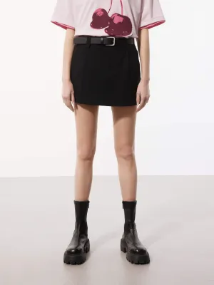 Include Belt Mini Skirt Light Flow Comfy Style