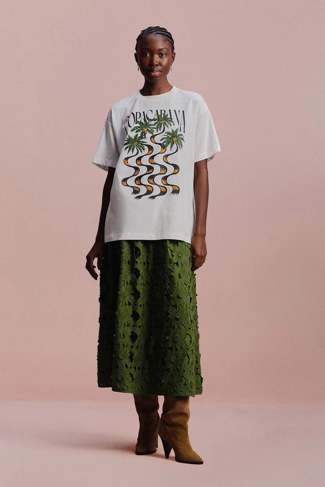 Off-White Copacabana Relaxed Organic Cotton T-Shirt Garden Ease Data Mode
