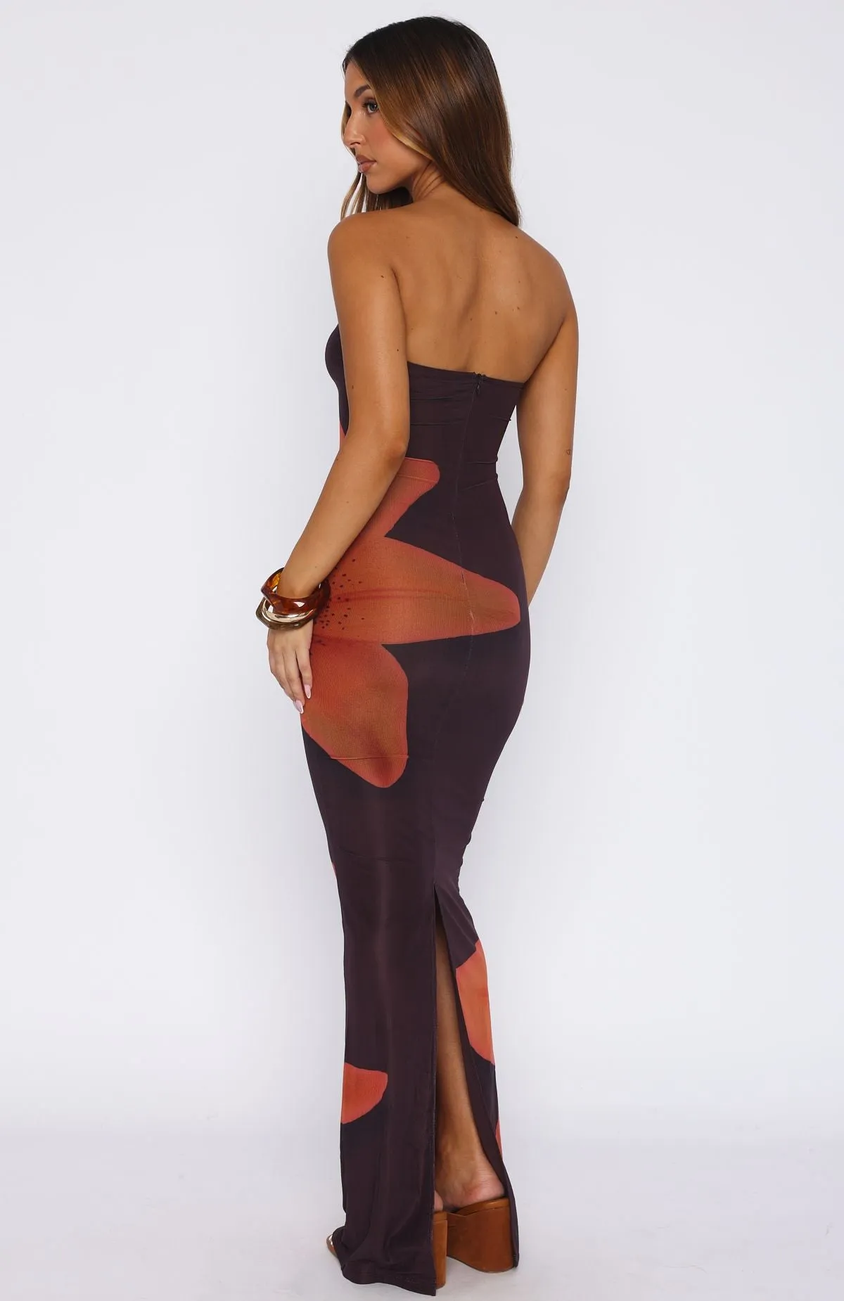 On A Trip Maxi Dress Tangerine Twist SoftenedEdges