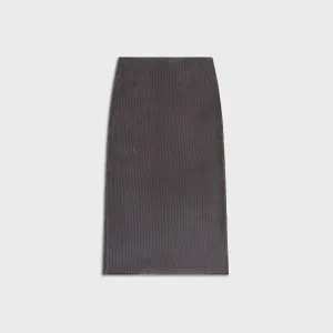 Elastic hem Kith Women Mila Maxi Skirt - Hematite