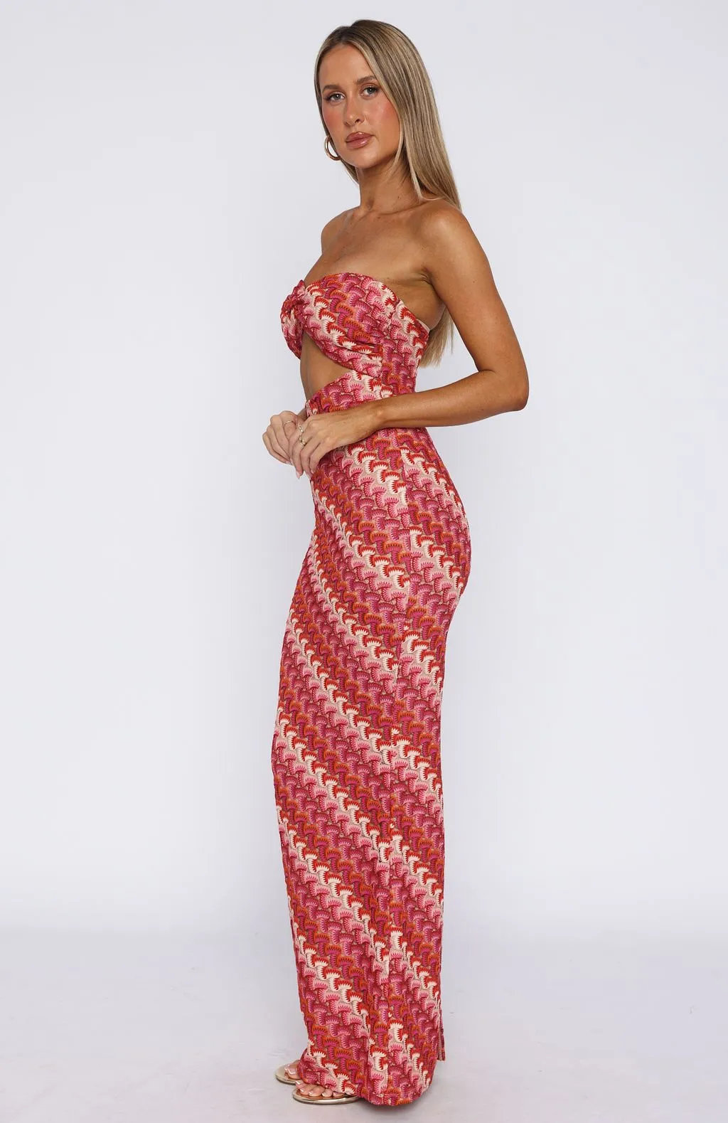 Rock Your World Strapless Maxi Dress Berry FlexSeamTechnology