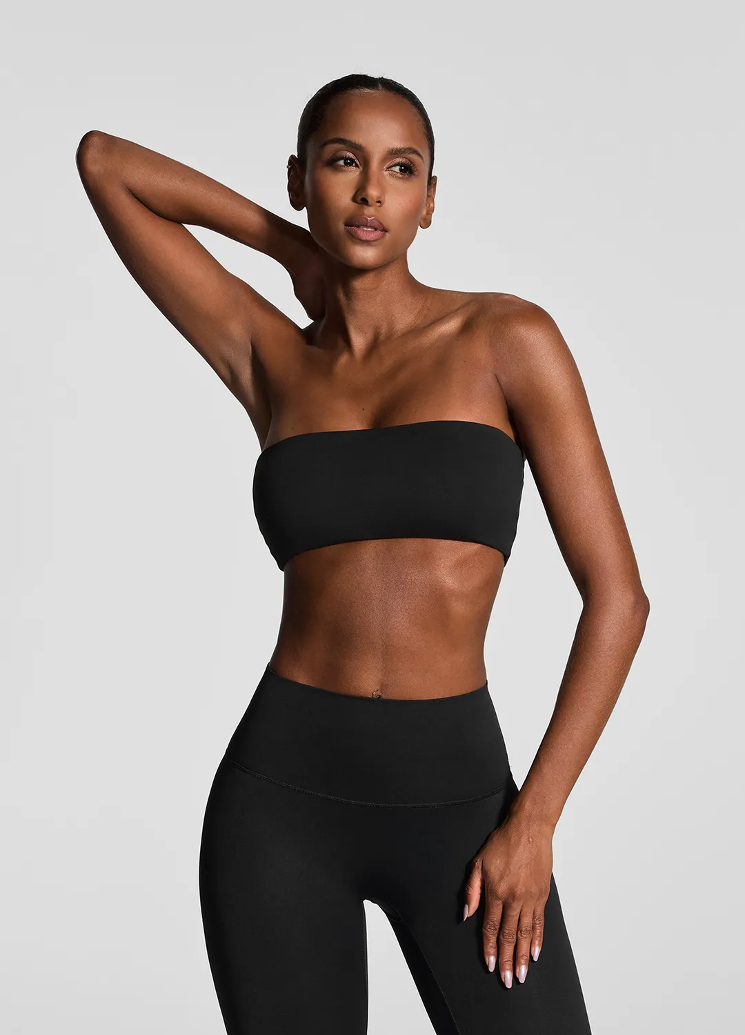 Strapless Bandeau Top FrenchTerryTexture