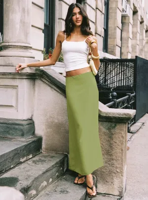 Eleganza Maxi Skirt Green Easy Layer