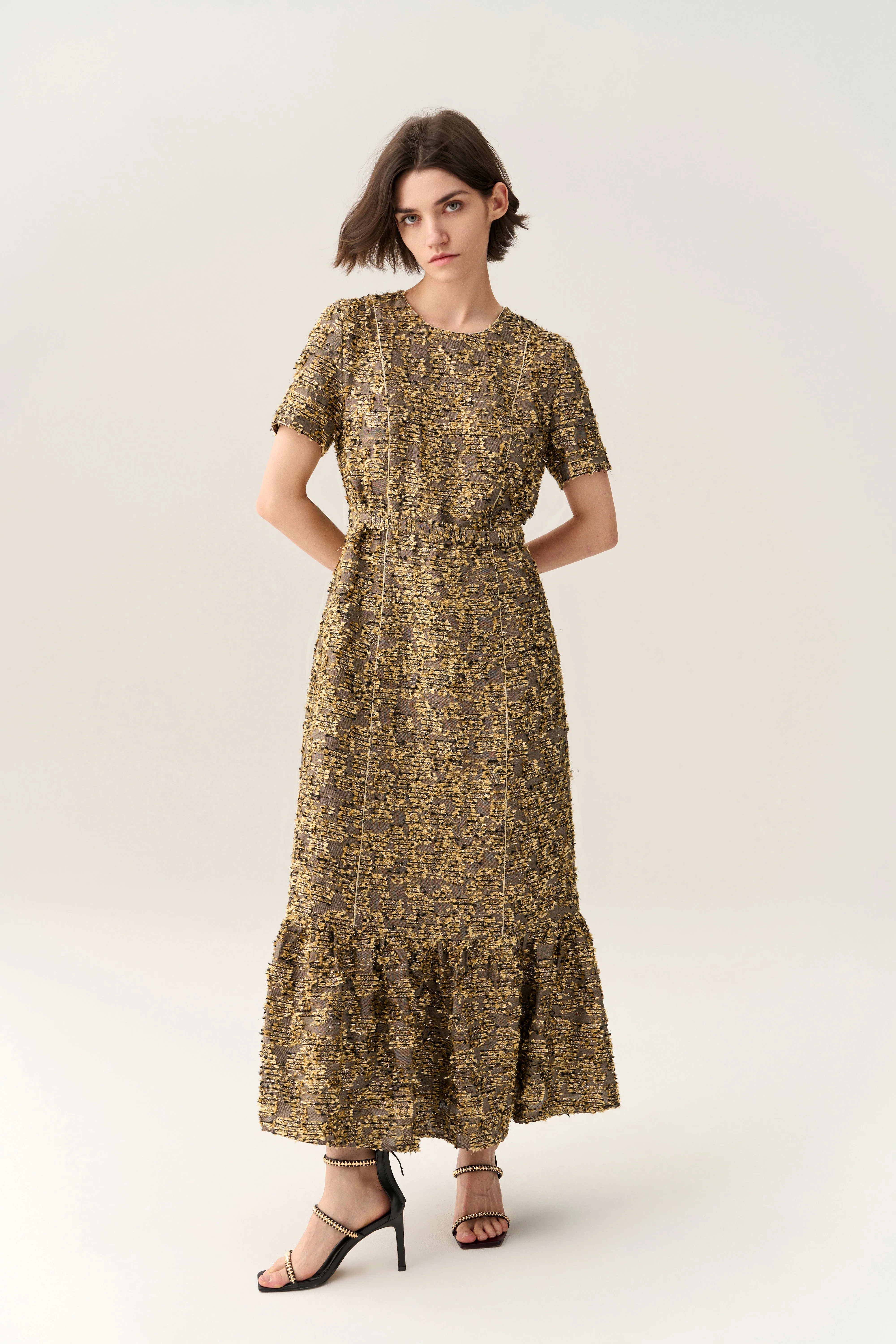 Prestige Jacquard Fishtail Dress Creative Flow Universal Clasp Mechanism