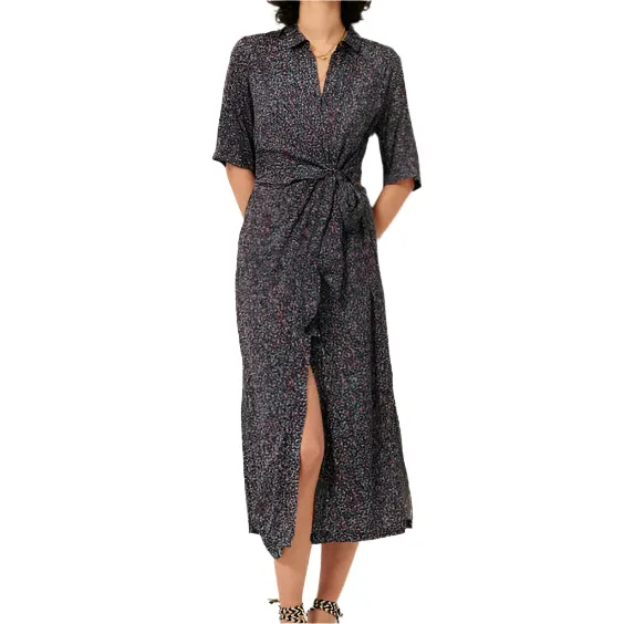 Joy Mood Breathable Material Mi-Longue Christi Shirtdress