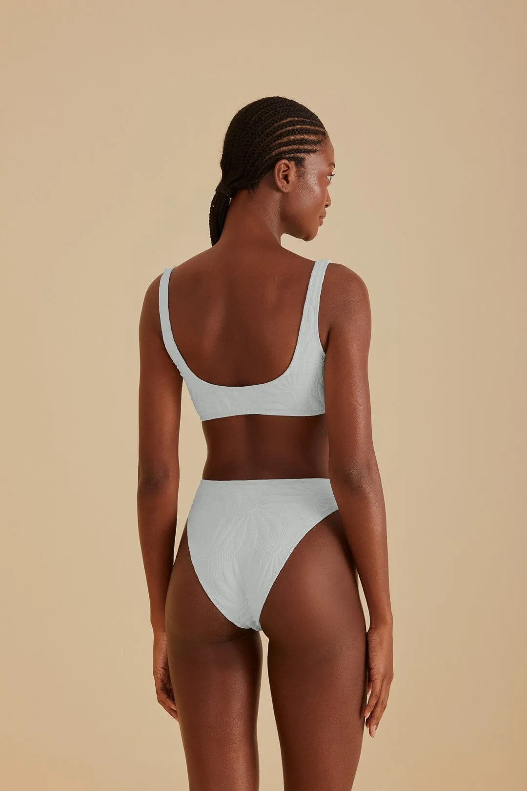 Street Sport Off-White Banana Matelasse Bikini Top