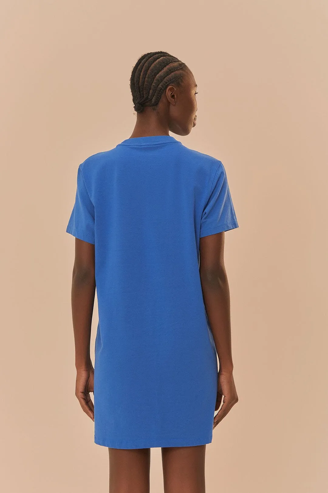 ElasticWaistband Blue Adidas Farm Rio T-Shirt Dress