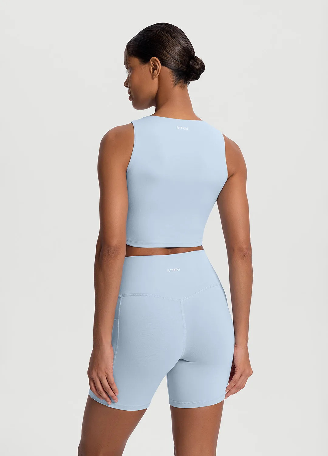 Noise - reducing Outdoor Fresh High Neck Cropped Tank Top