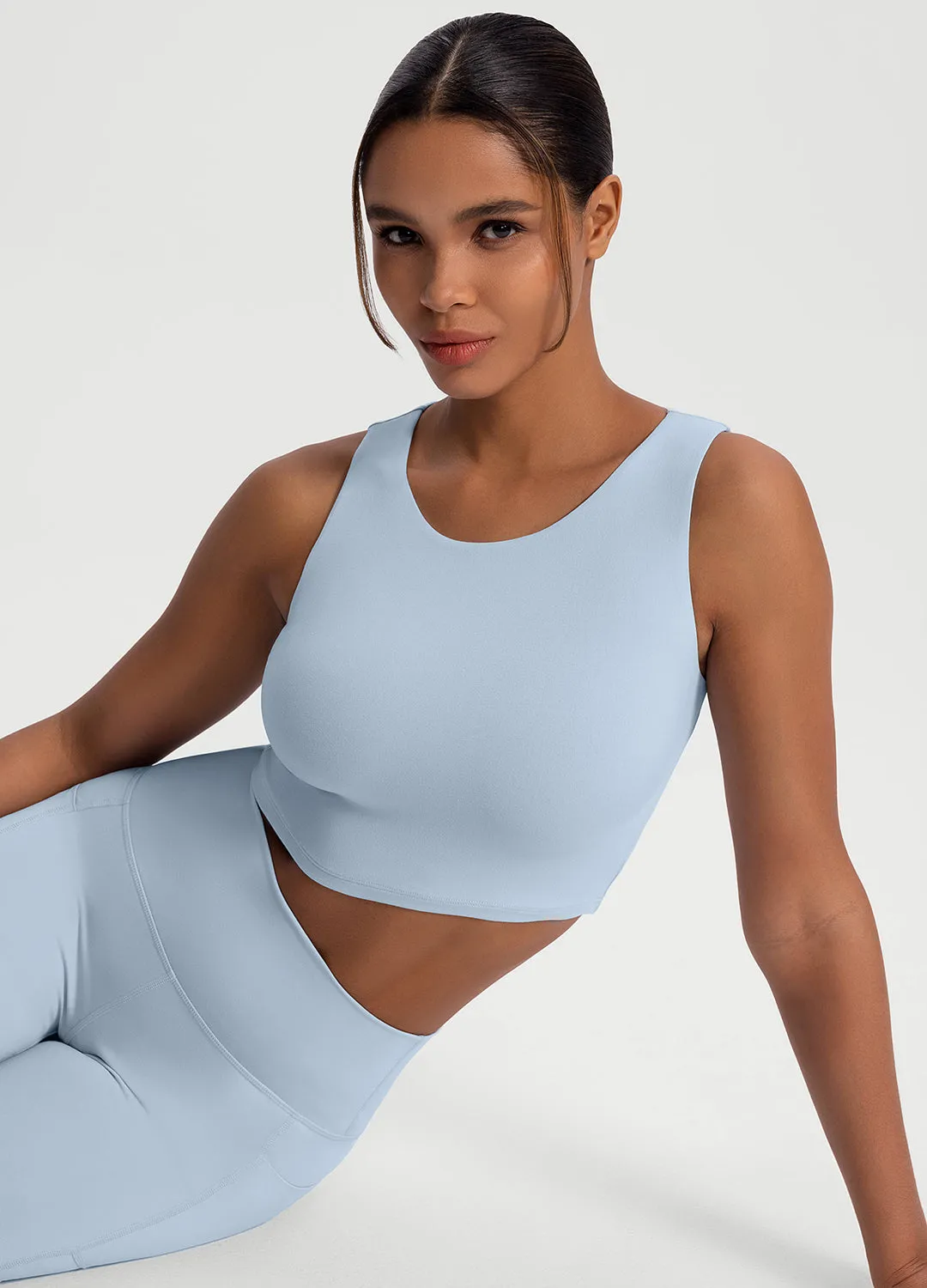 High Neck Cropped Tank Top large scale projects Stay Flexible Fit