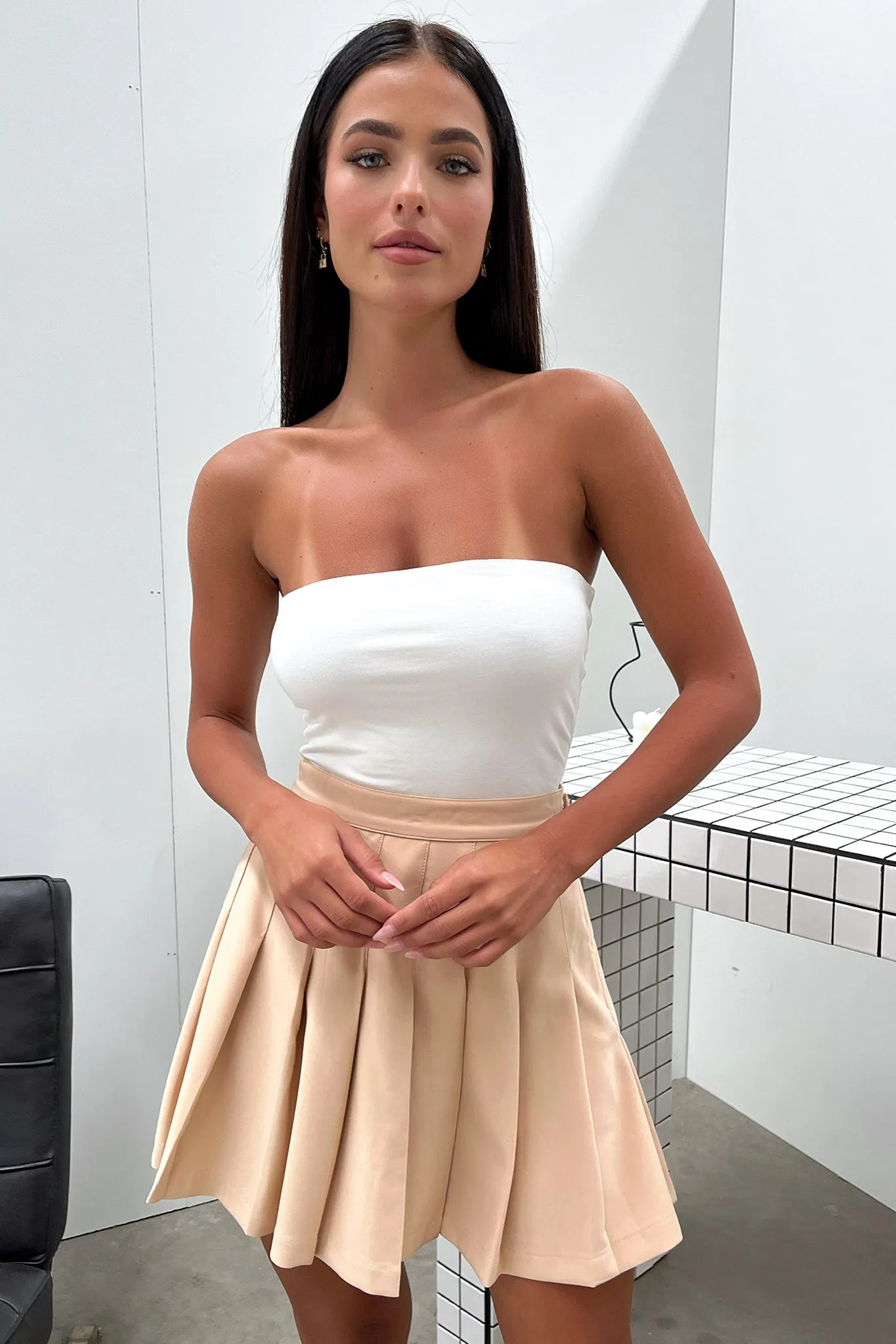 Plant Based Material Kareena Skirt - Tan
