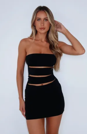 Picture To Burn Mini Dress Black SeamlessFit Snow Core
