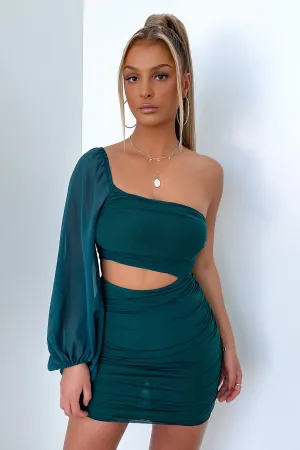 Patience Dress - Emerald Party Beat Casual day dress