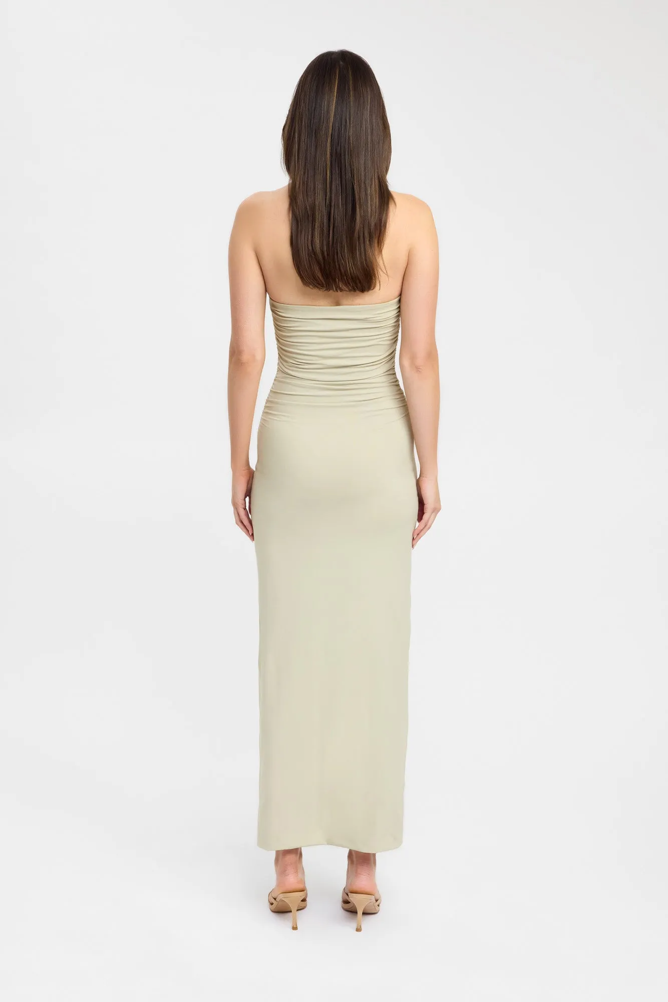Tayla Trim Maxi Dress Raw Linen