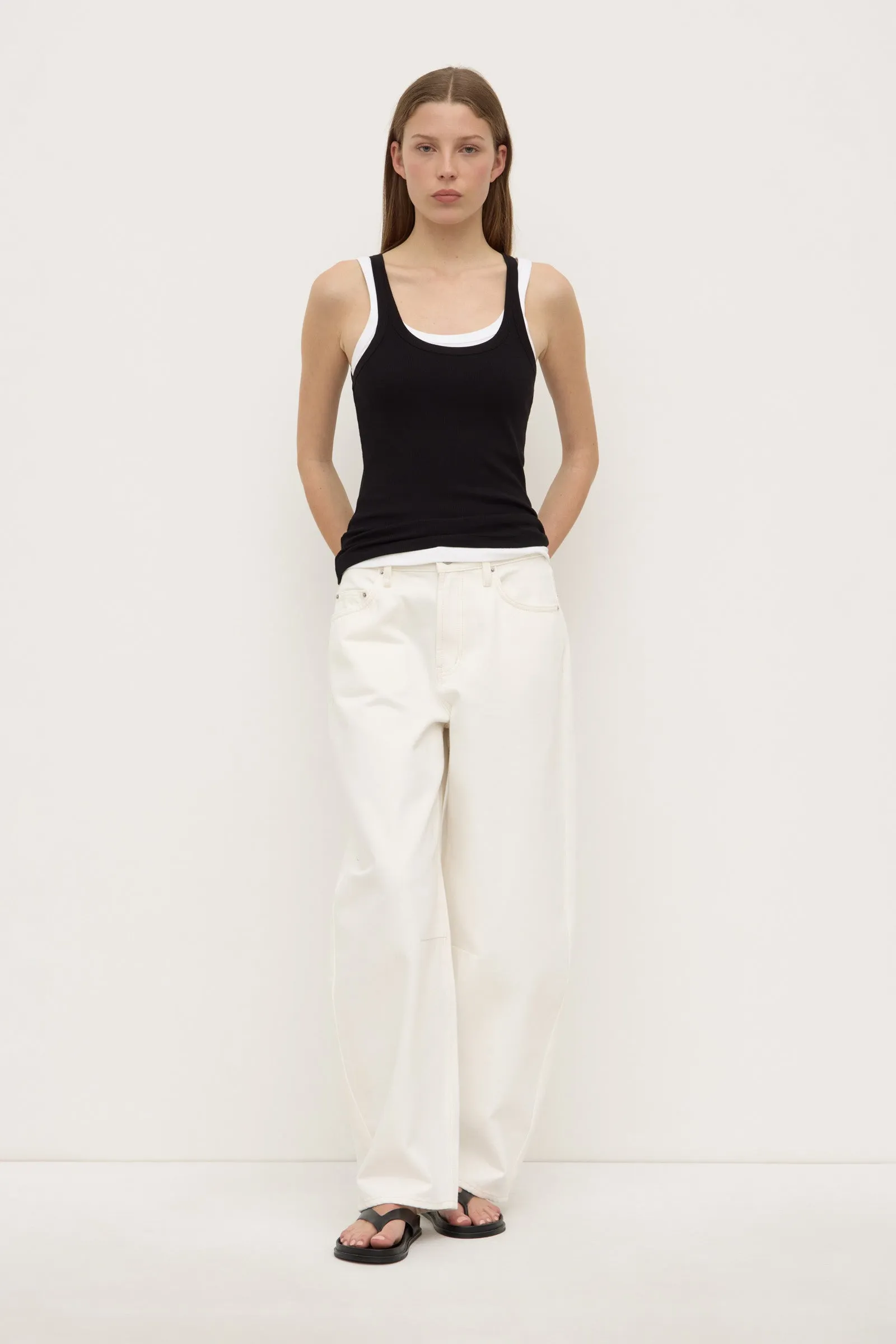 Charlie Rib Tank WaterRepellentSurface WindResistantWeave