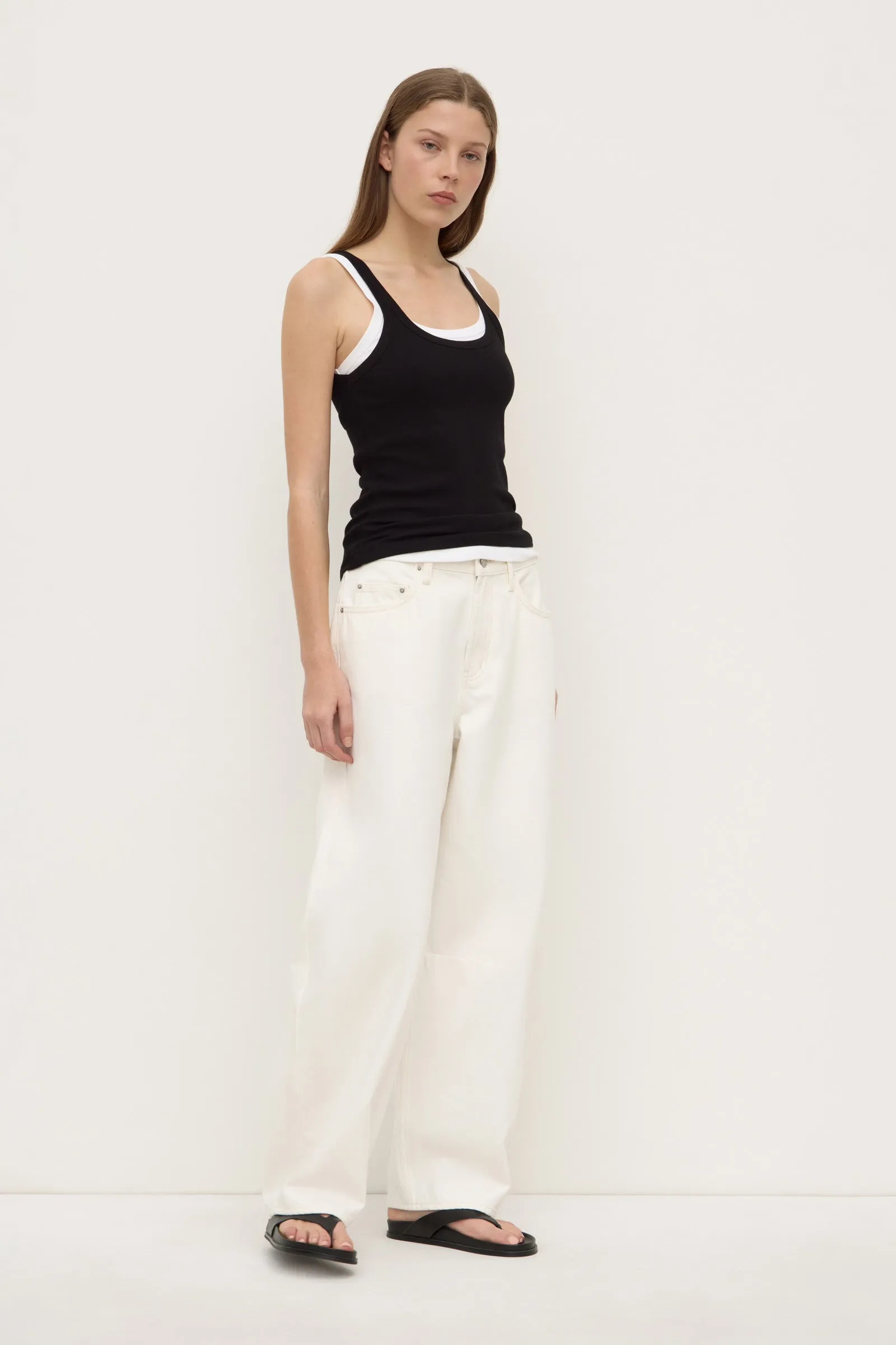 KnotFree Tailoring Parisian Chic Charlie Rib Tank