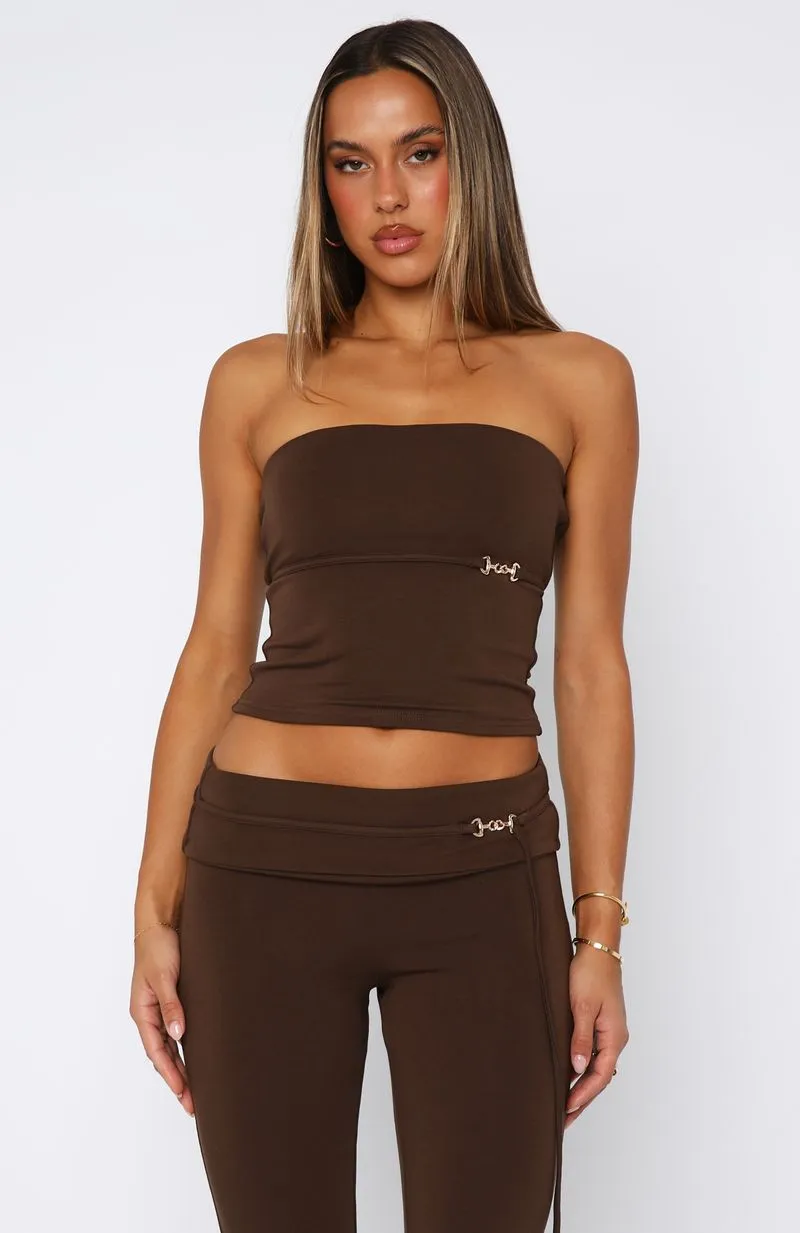 Step On Up Strapless Top Chocolate Multipurpose Design EcoFriendly Material