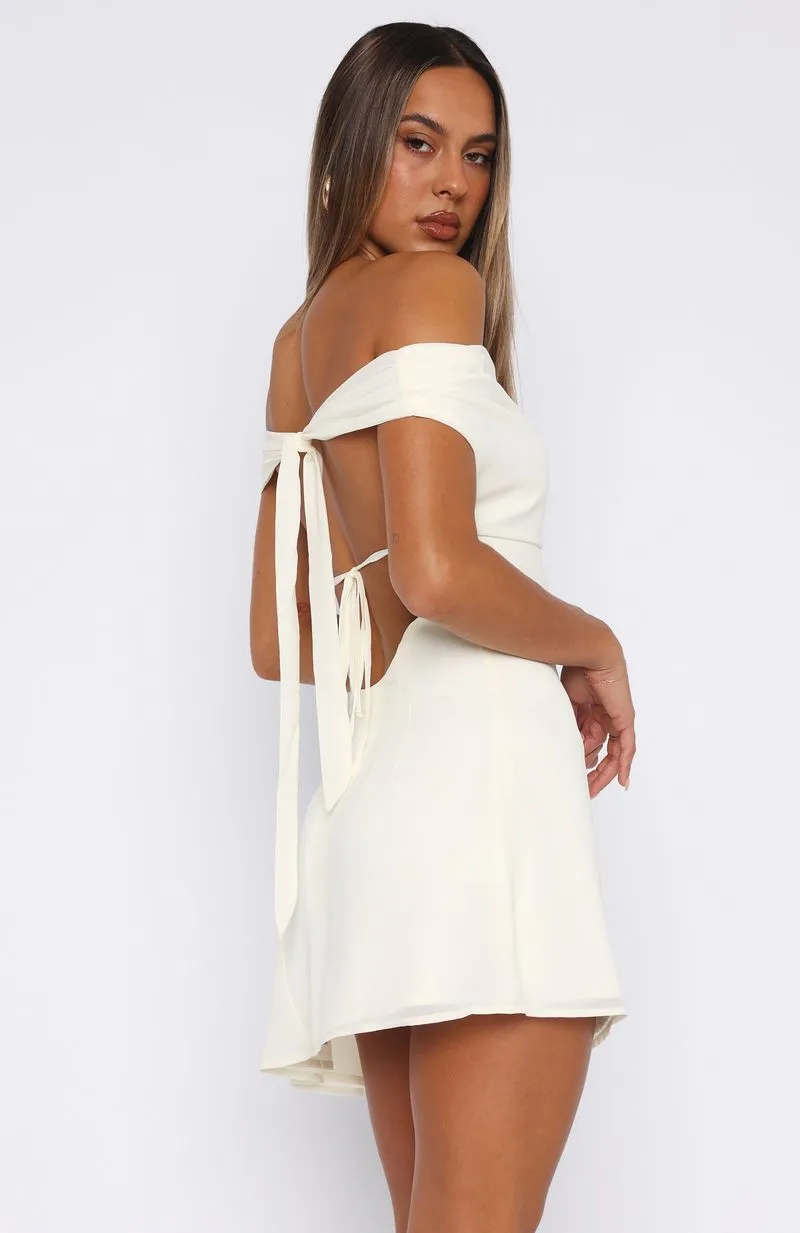 AntiStatic Treatment High Horse Mini Dress Off White