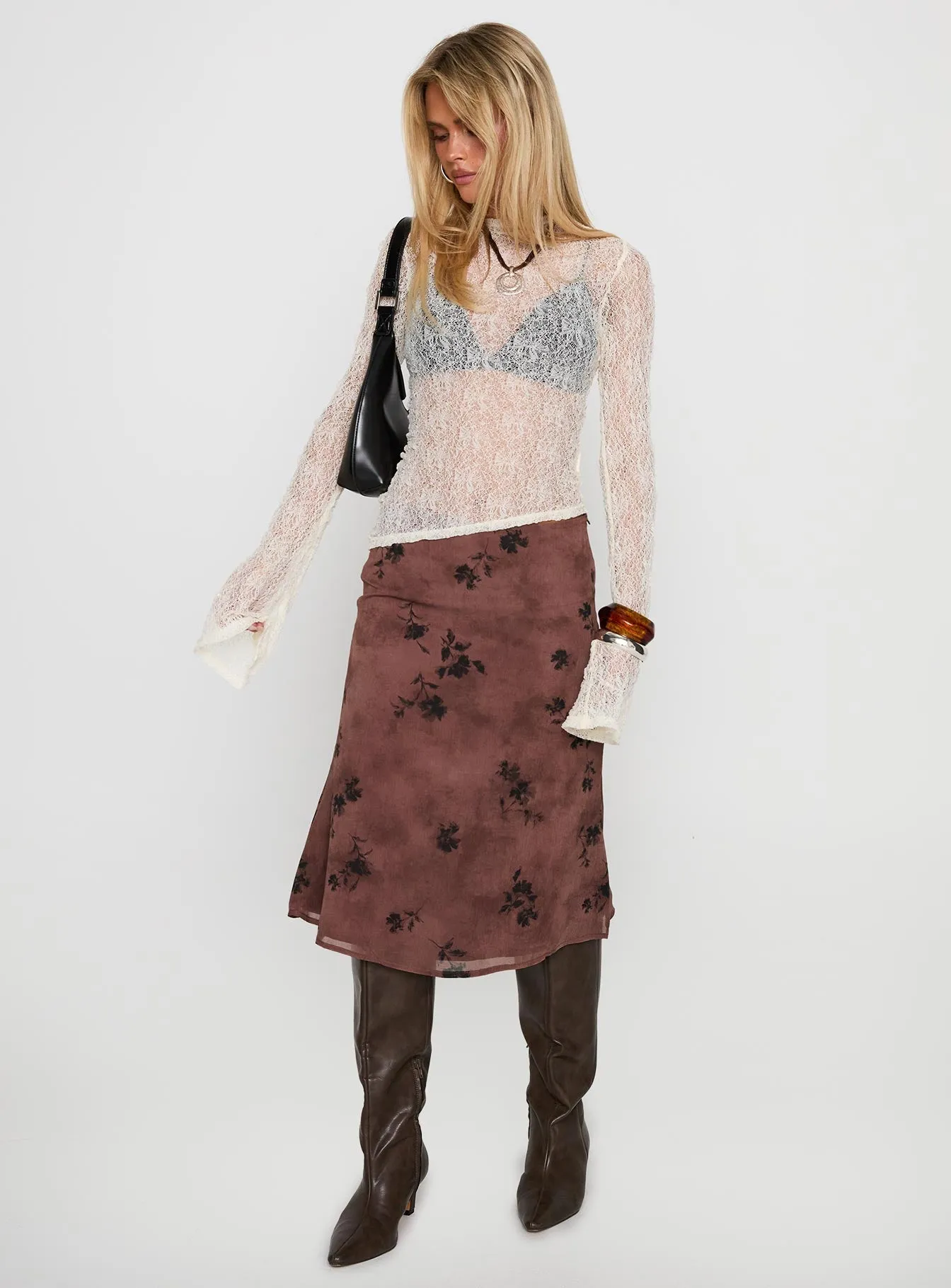 Moses Midi Skirt Multi Tie Dye Style Signature Line