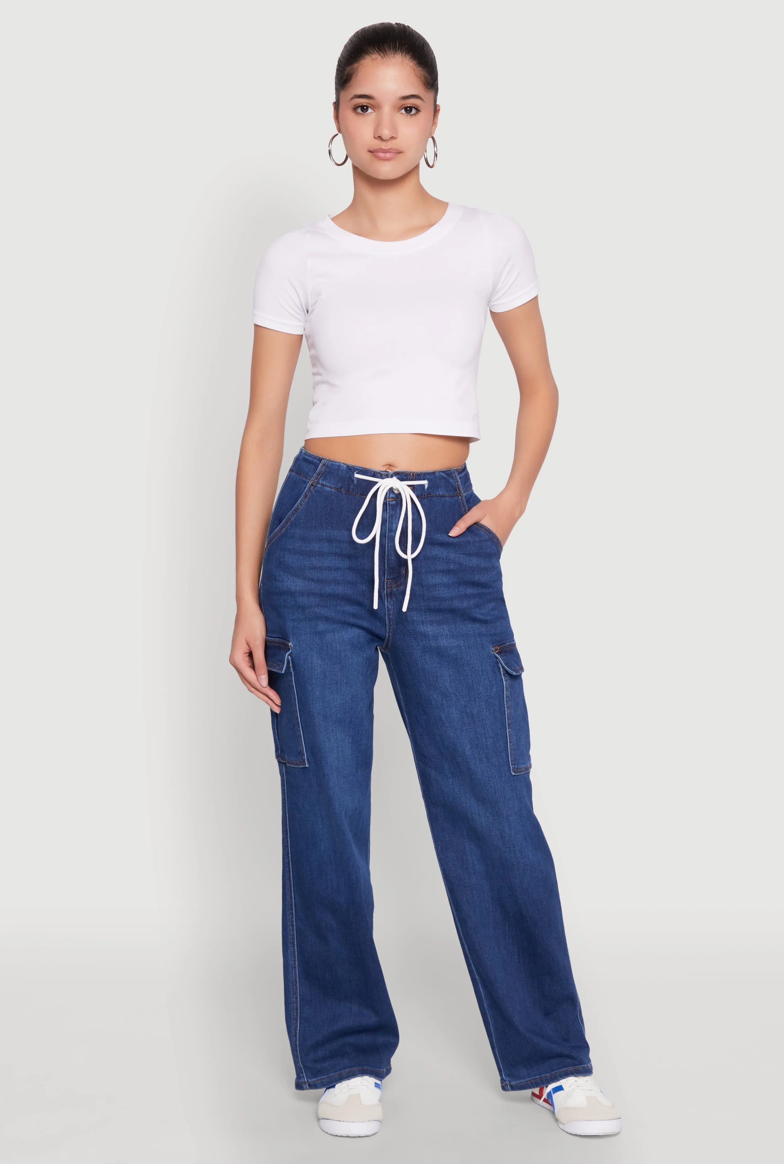 WAX High Waisted Cargo Jeans Fit and Comfort
