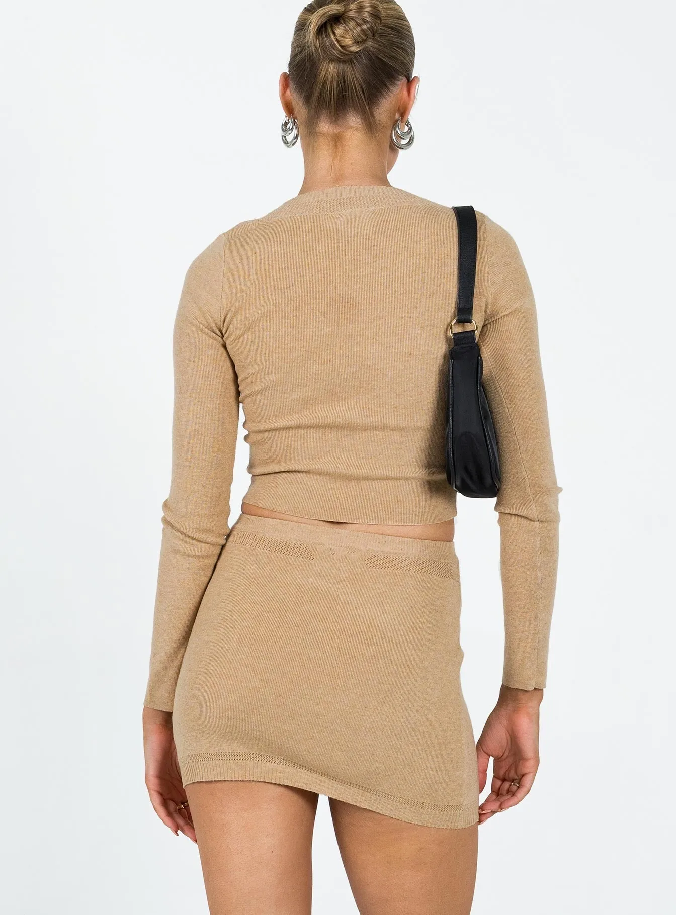 Ena Knit Set Brown Full Circle Minimal Vibes