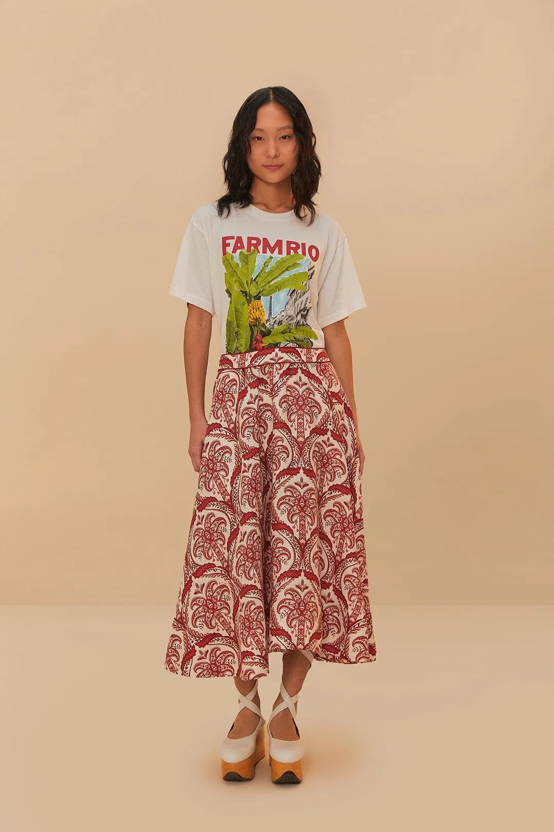 Off-White From Brasil To The World Relaxed T-Shirt Windproof Fabric CompressionEnhanced