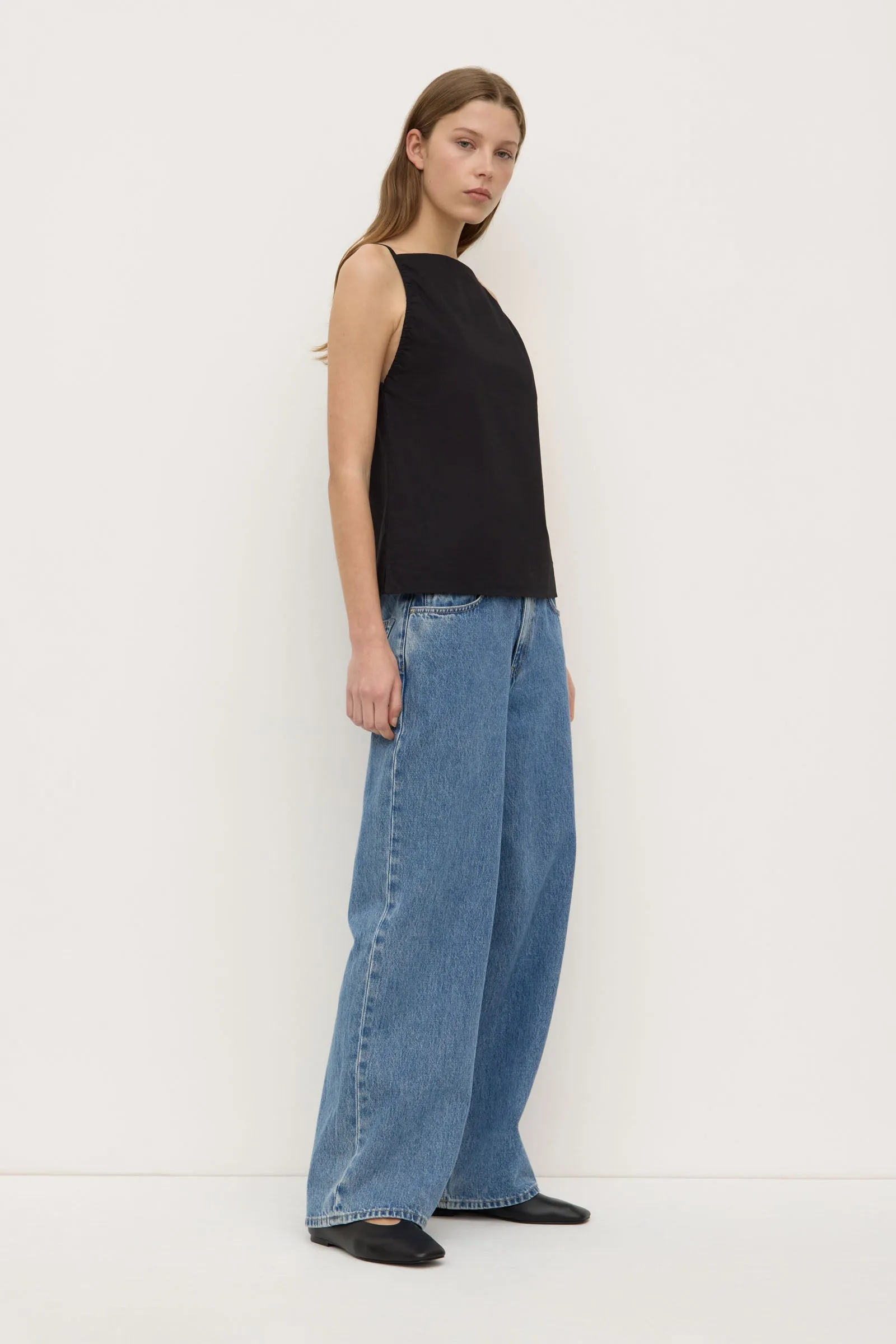 Still Glow VentilatedMesh Annie Poplin Tank