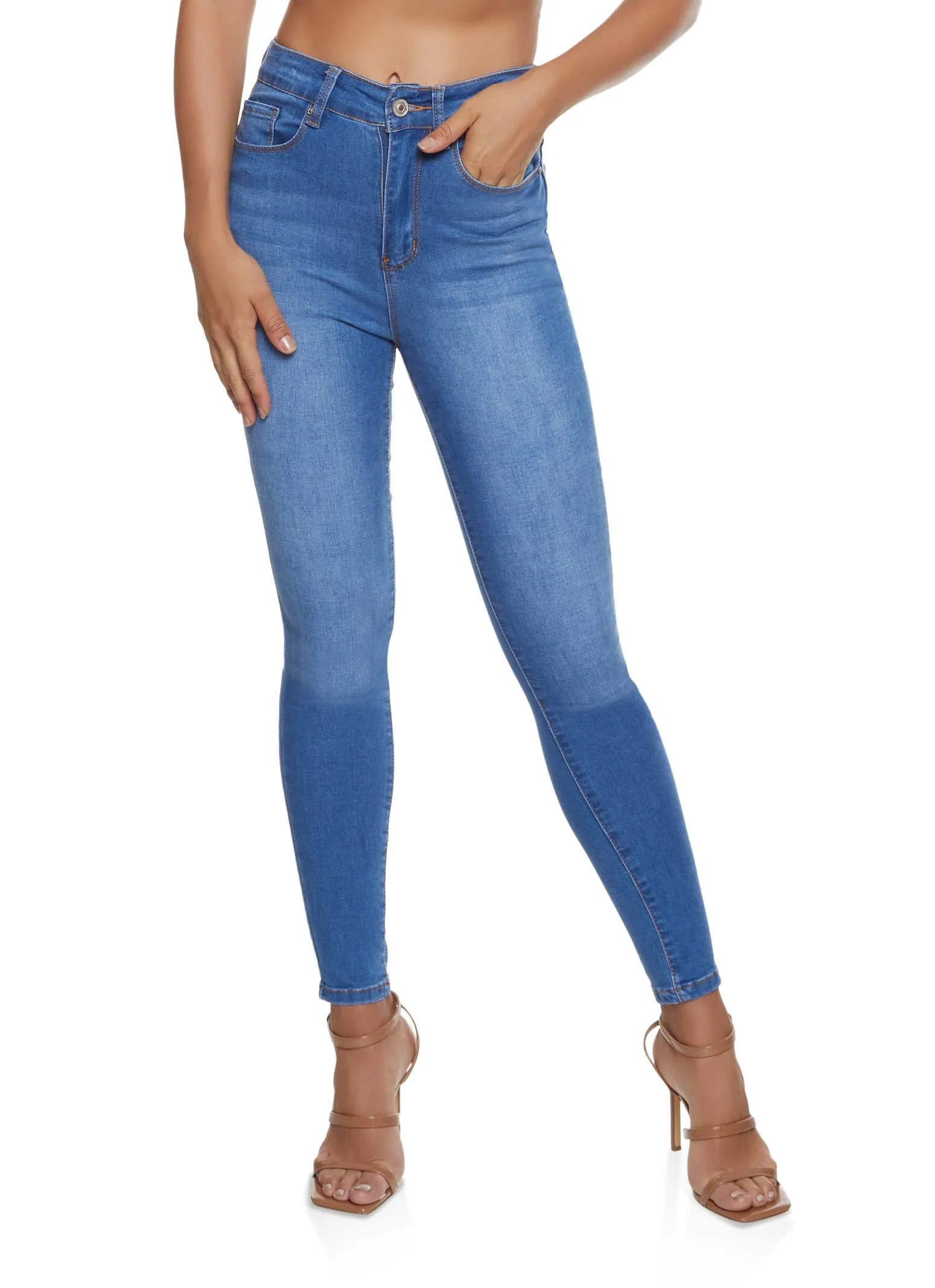 WAX Basic Skinny Jeans Stretch Soft Unisex Outfit