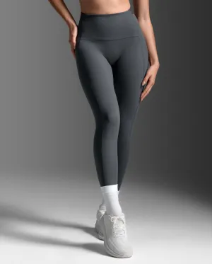 Flexible Compression Odor Resistant Fabric Form Stash Hi-Rise Compression Tights with Pockets