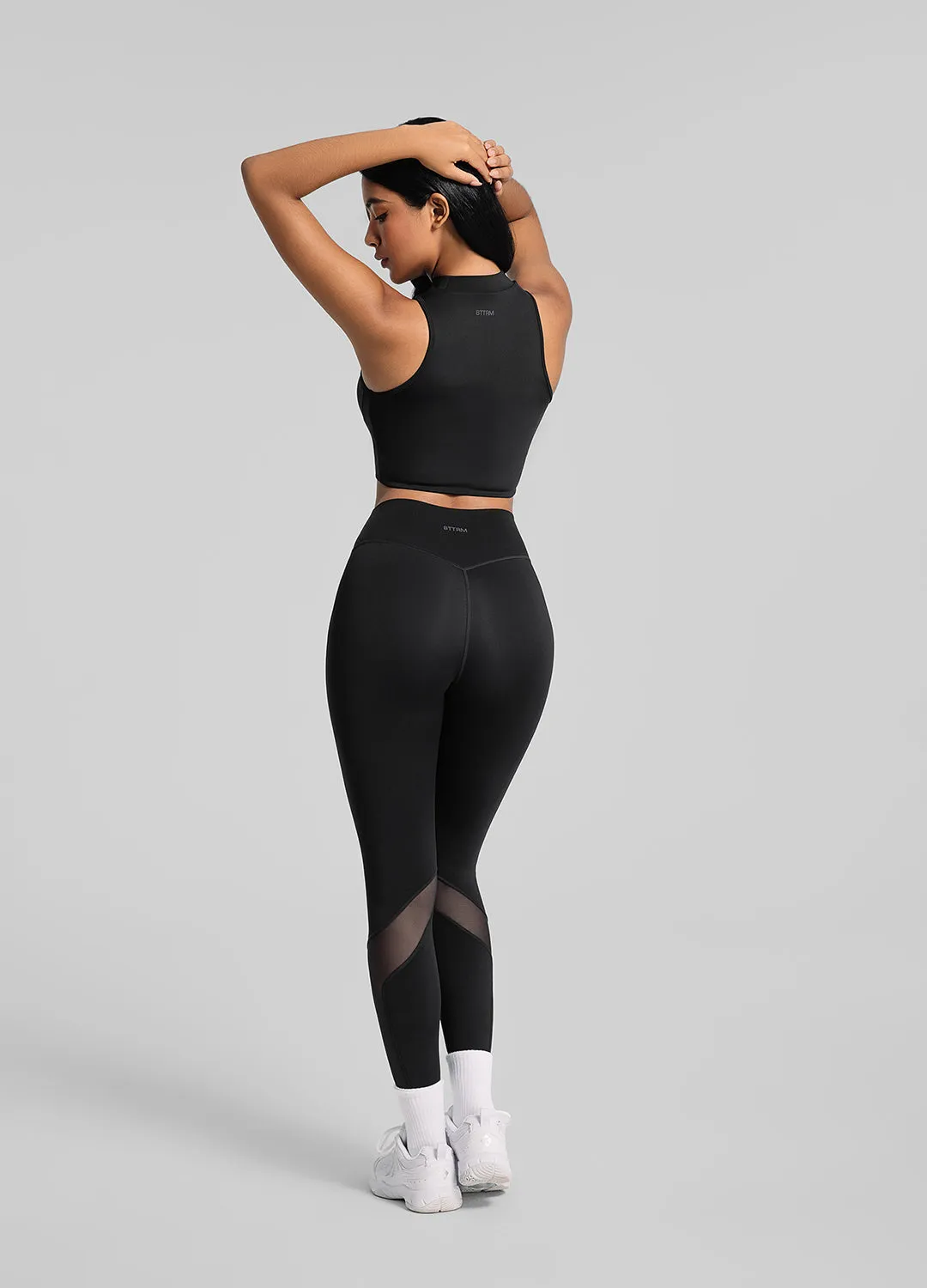Daily Basic Winter Sports For Kids Zip Front Mesh Leggings