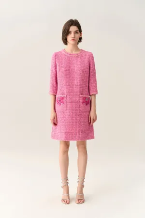 Vibrant Celebrative Three-quarter Sleeve Dress ReinforcedStitching ReinforcedKnees