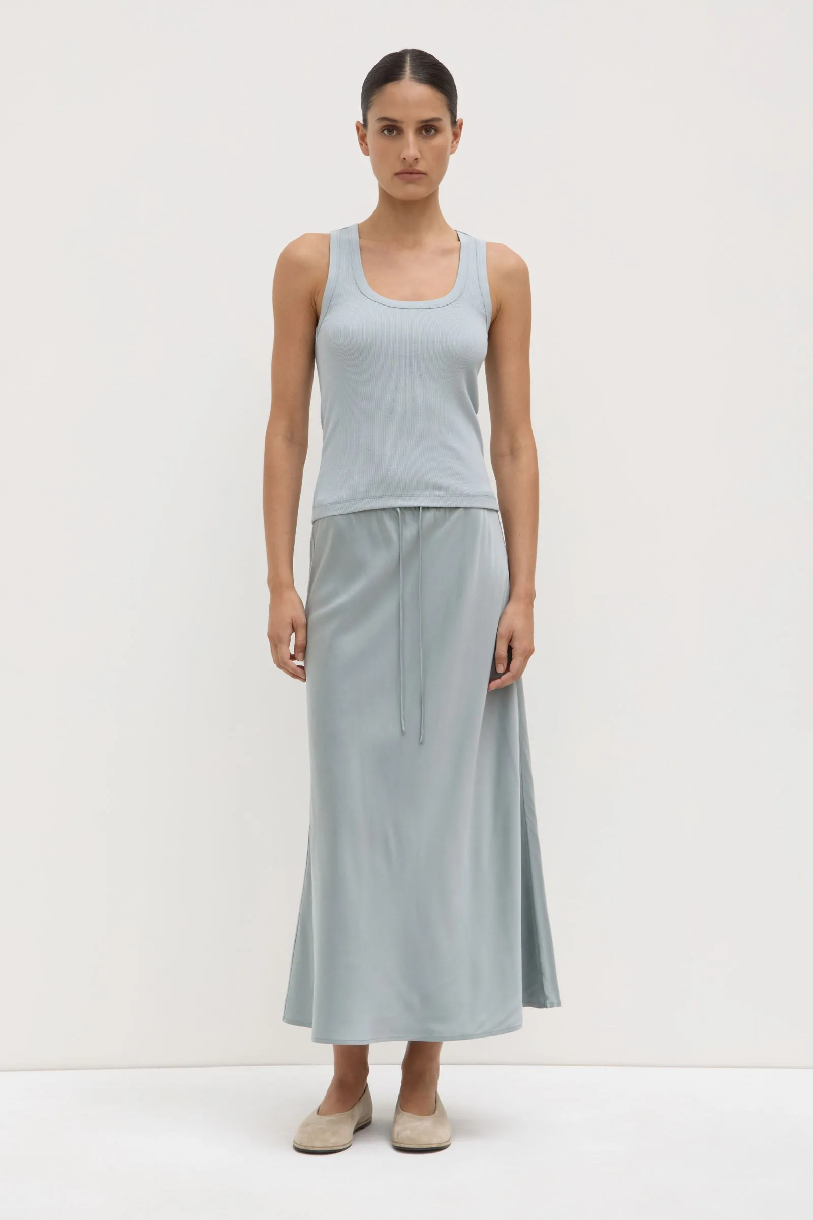 Robyn Scoop Neck Rib Tank Happy Core
