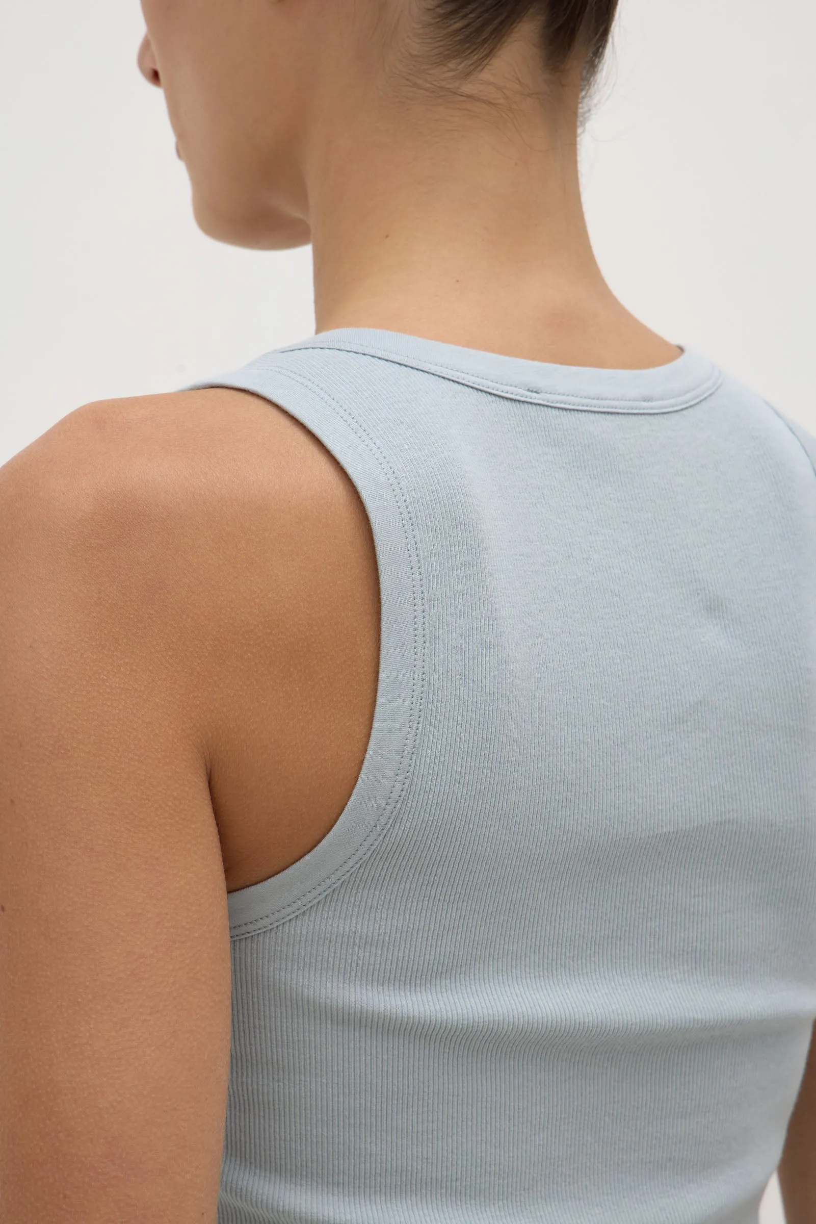 Robyn Scoop Neck Rib Tank Eco Core Meeting Ready
