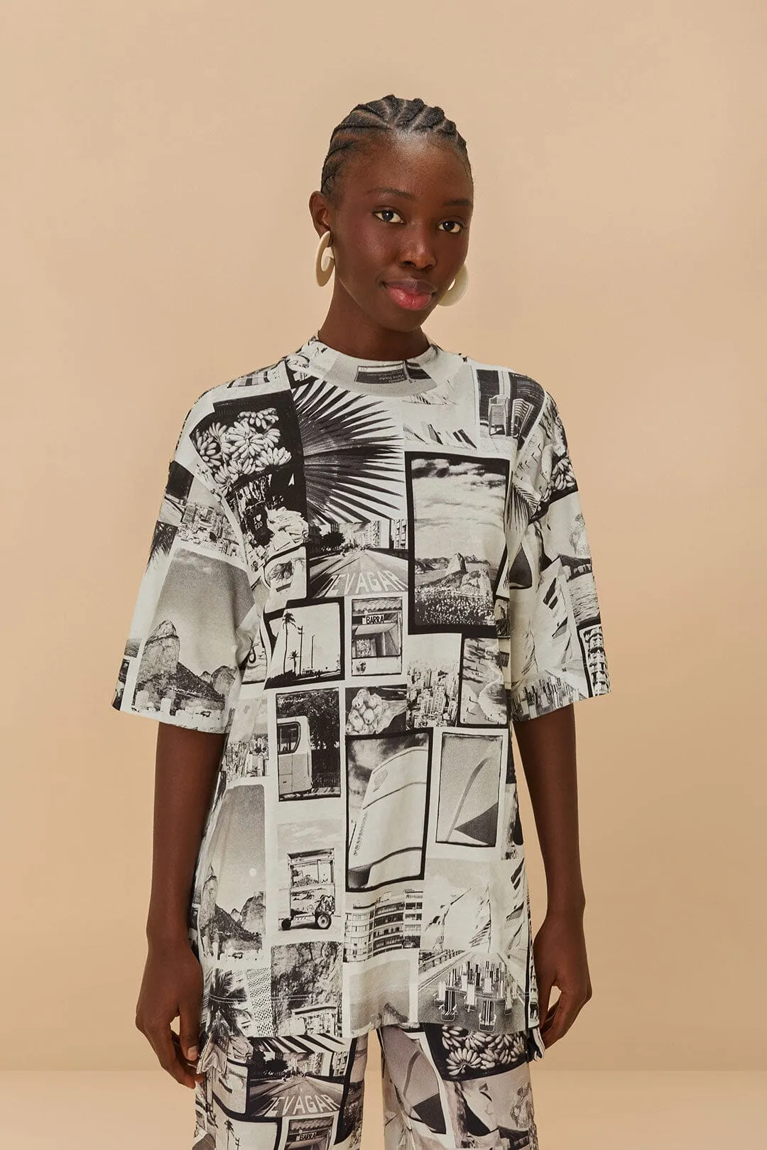SnagProofMaterial Multicolor Rio Noir T-Shirt