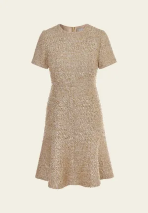 Smile Ease Kind Soul Fishtail Lurex Tweed Midi Dress