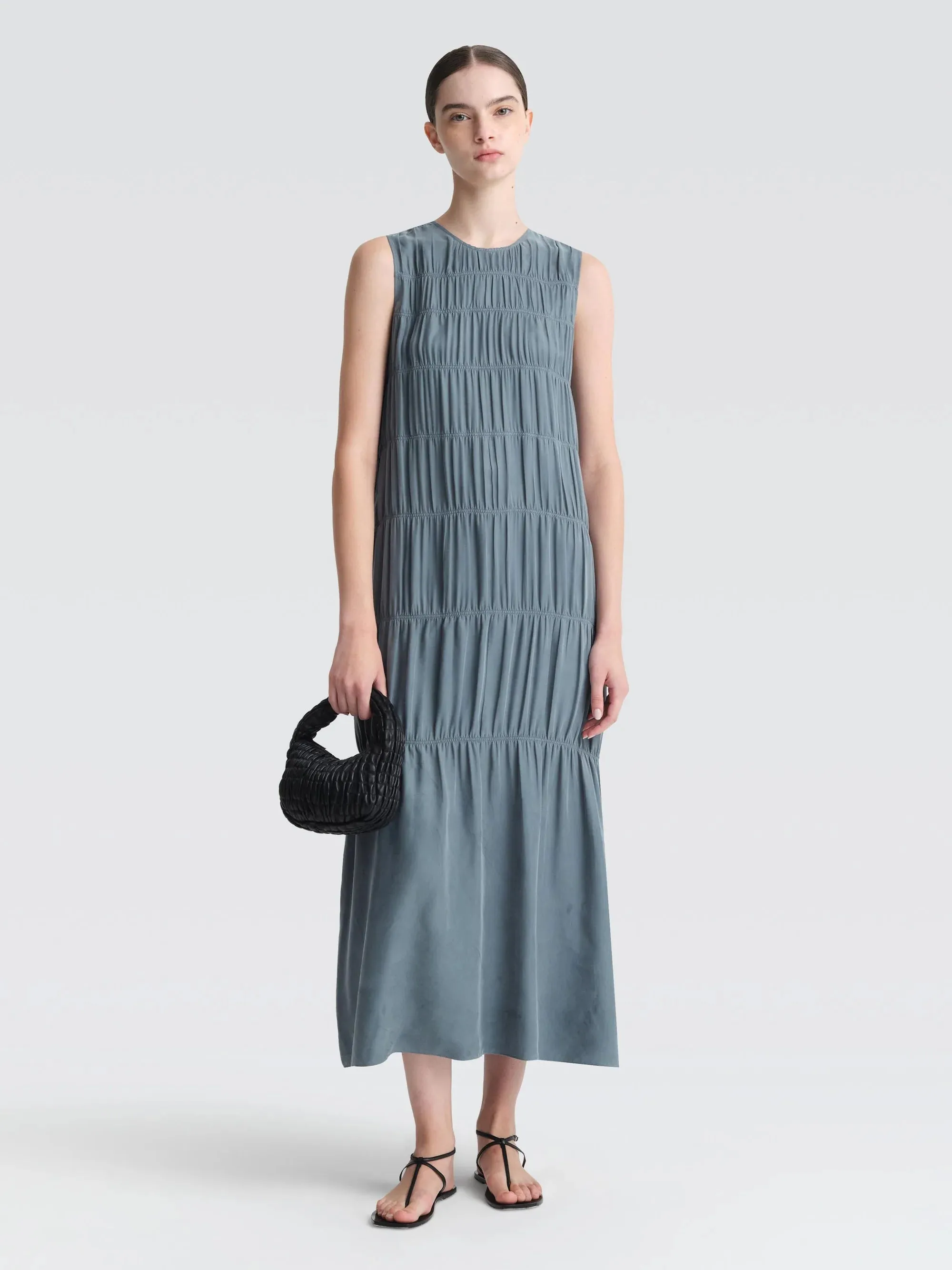 Sapporo Cupro Maxi Dress AntiStaticMaterial Day Off