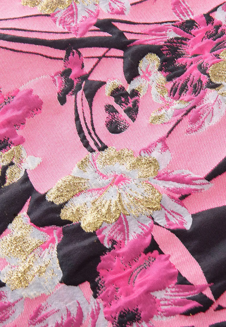 DurableReinforcedElbow Jacquard A-line Dress